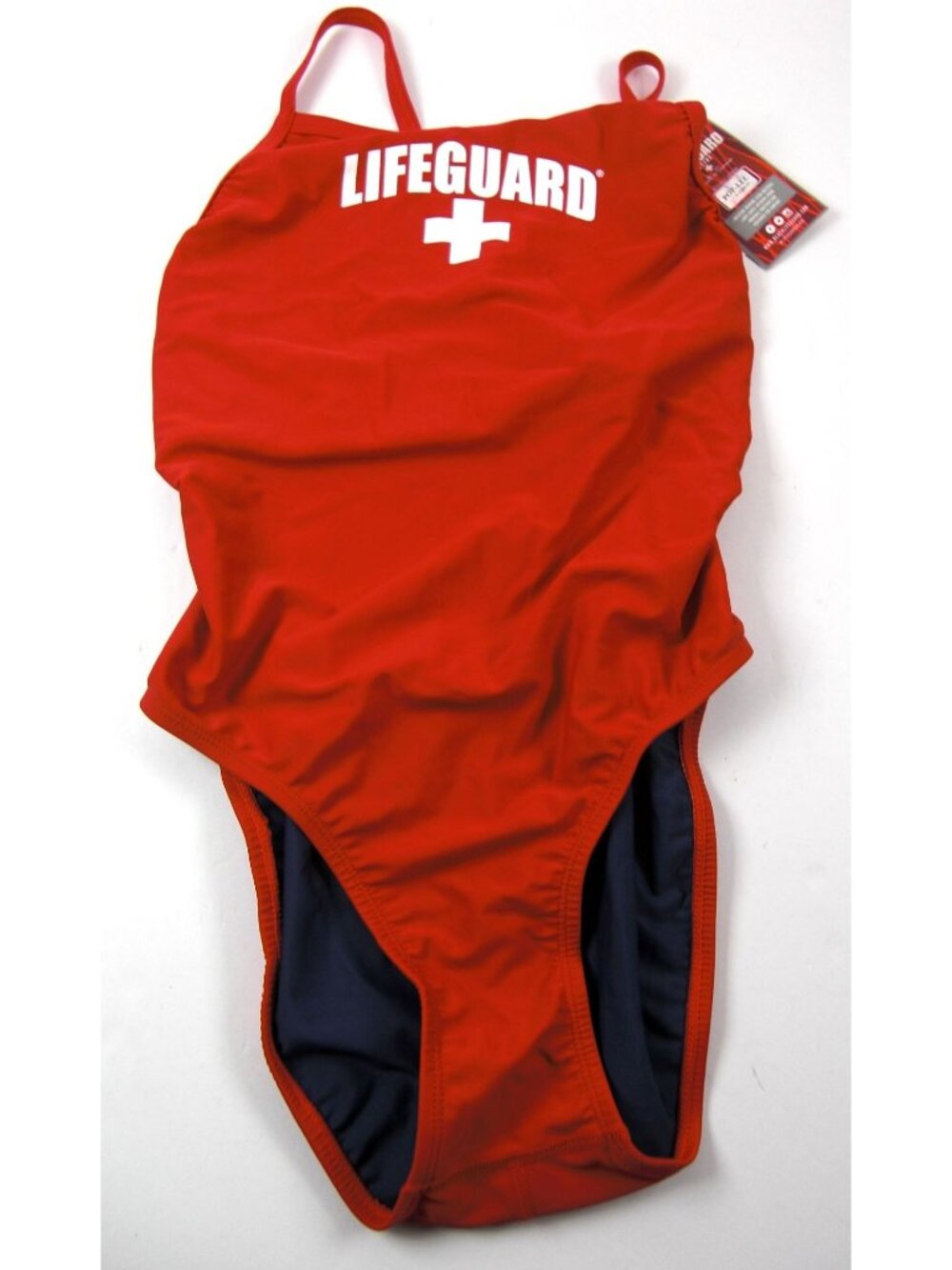 Lifeguard red Active women's 1 piece swimsuit official w logo NWT size 38